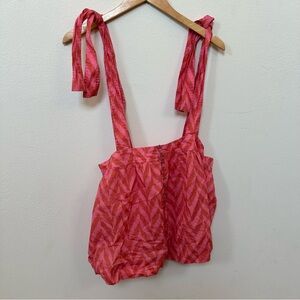 Ulla Johnson Pink Button Up Overall Skirt Size 4